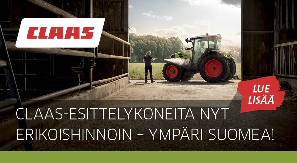 CLAAS-esittelykoneet nyt erikoishinnoin